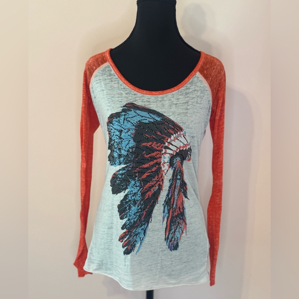 Western Style Long Sleeve t-shirt.